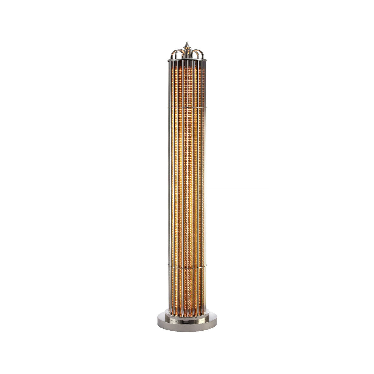 Eldaia Smoked Glass Floor Lamp