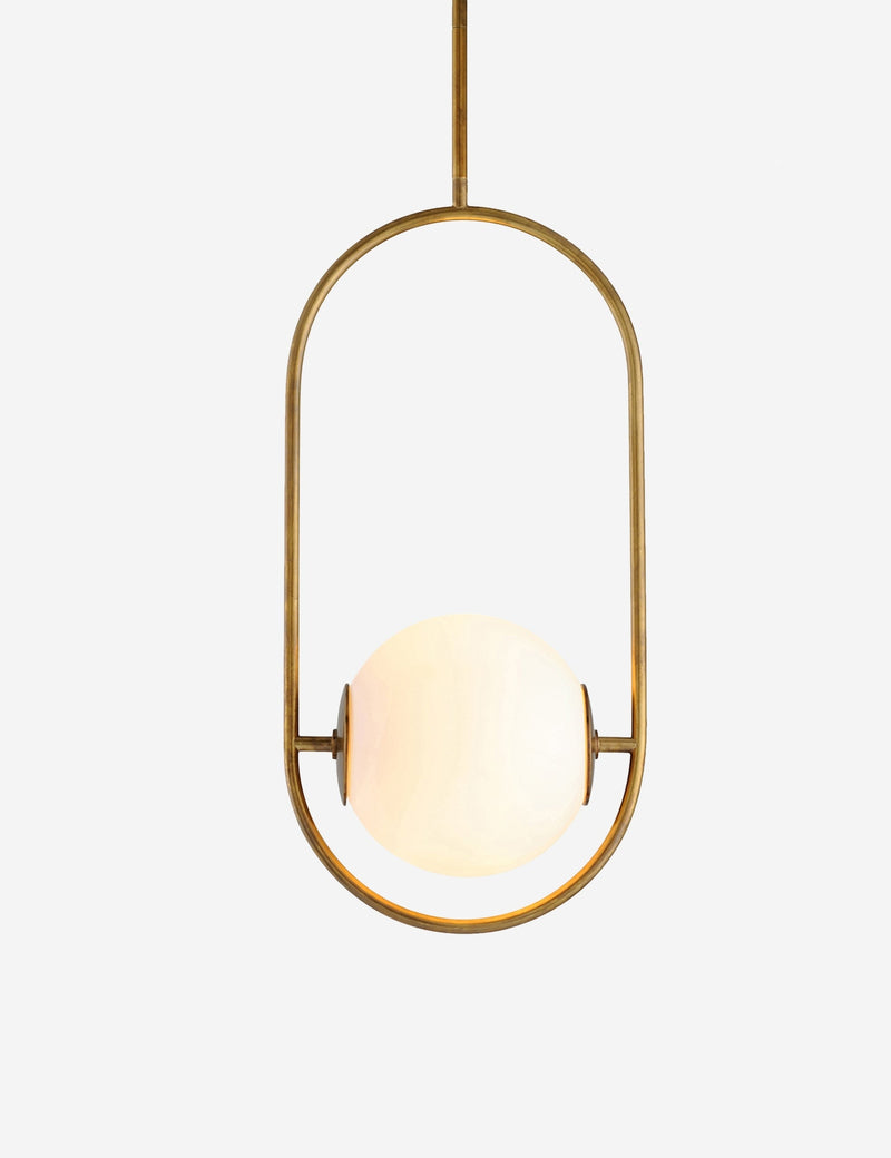 Suspension vintage Kirkland en laiton