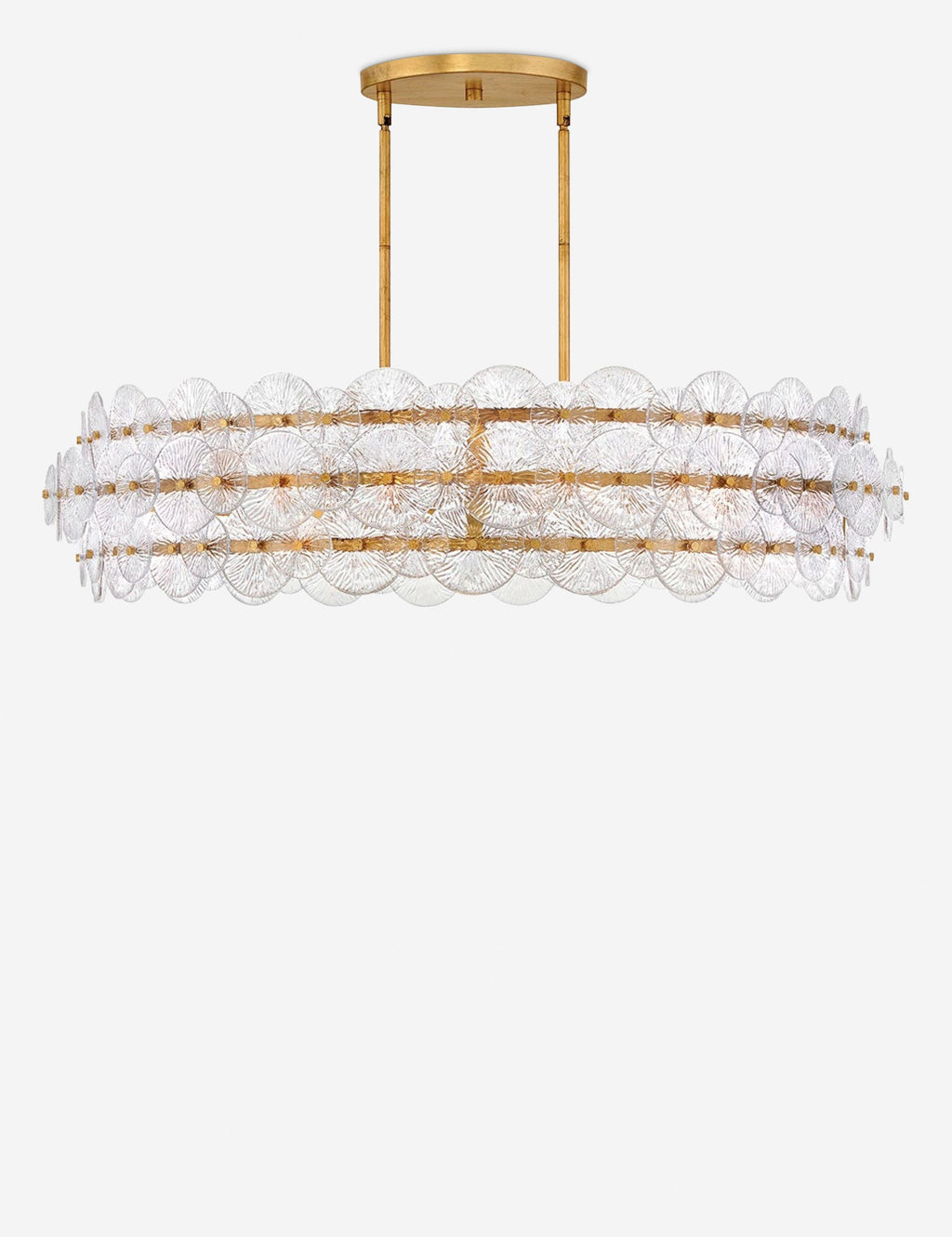 Lustre contemporain Lawson en patiné laiton - Patiné laiton