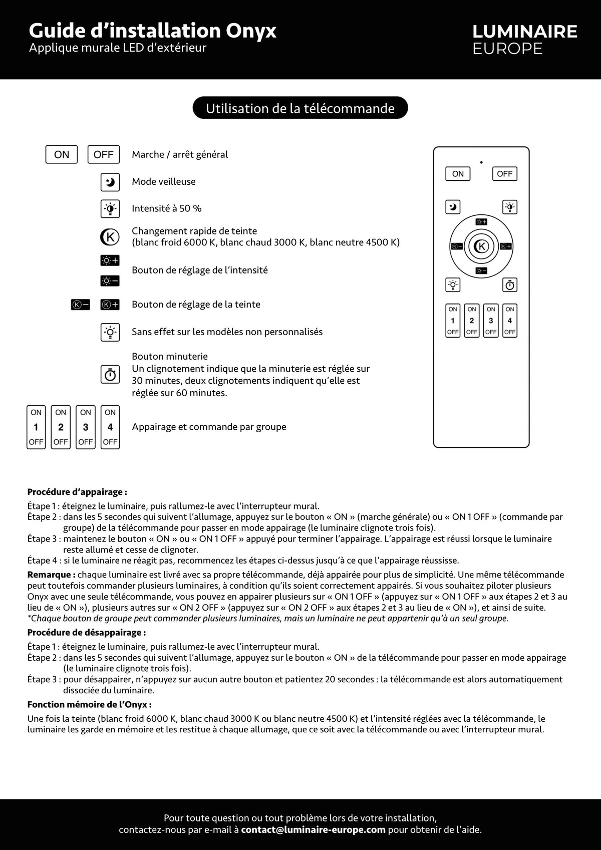 Page 2 du guide d’installation