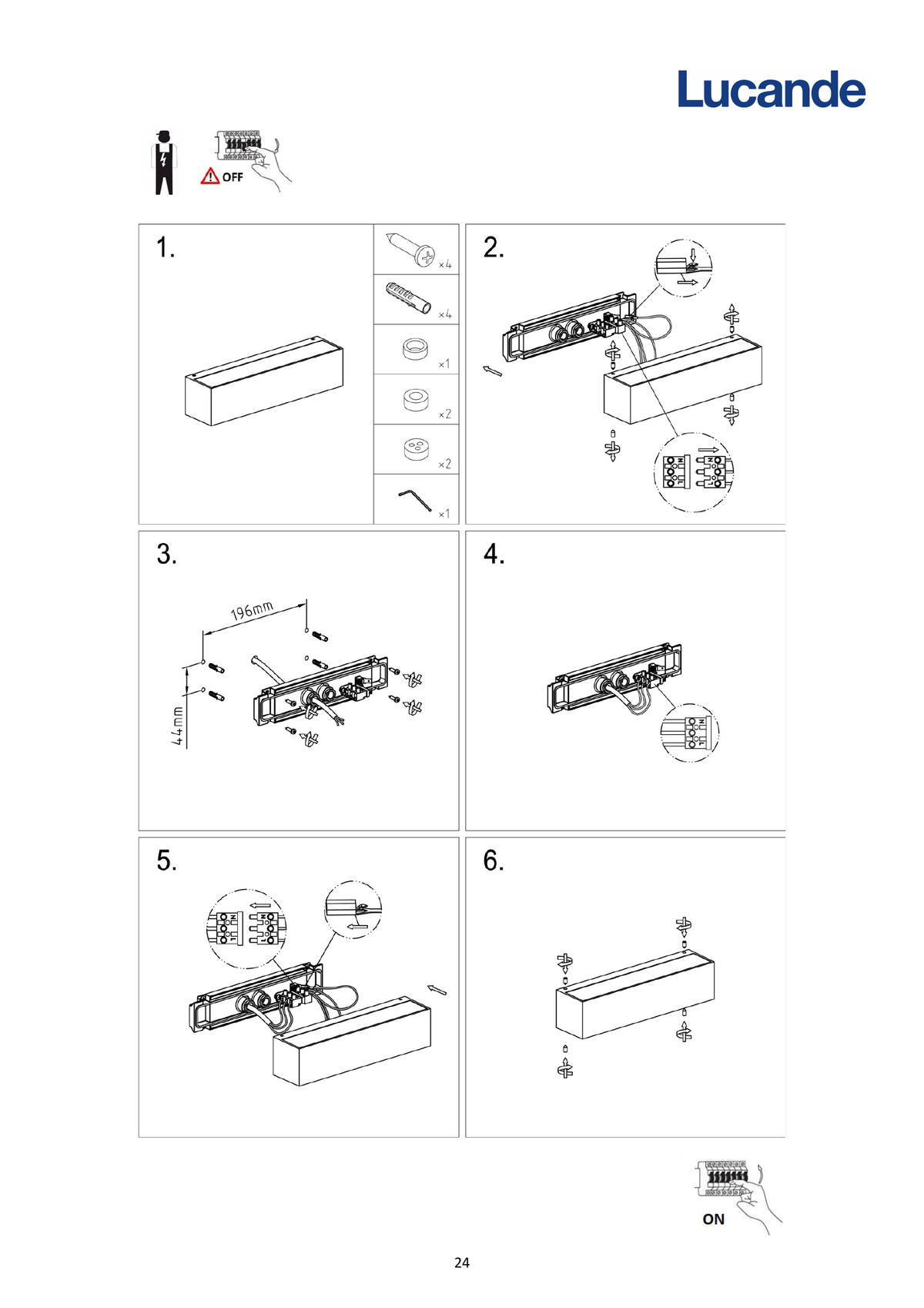 Page 1 du guide d’installation