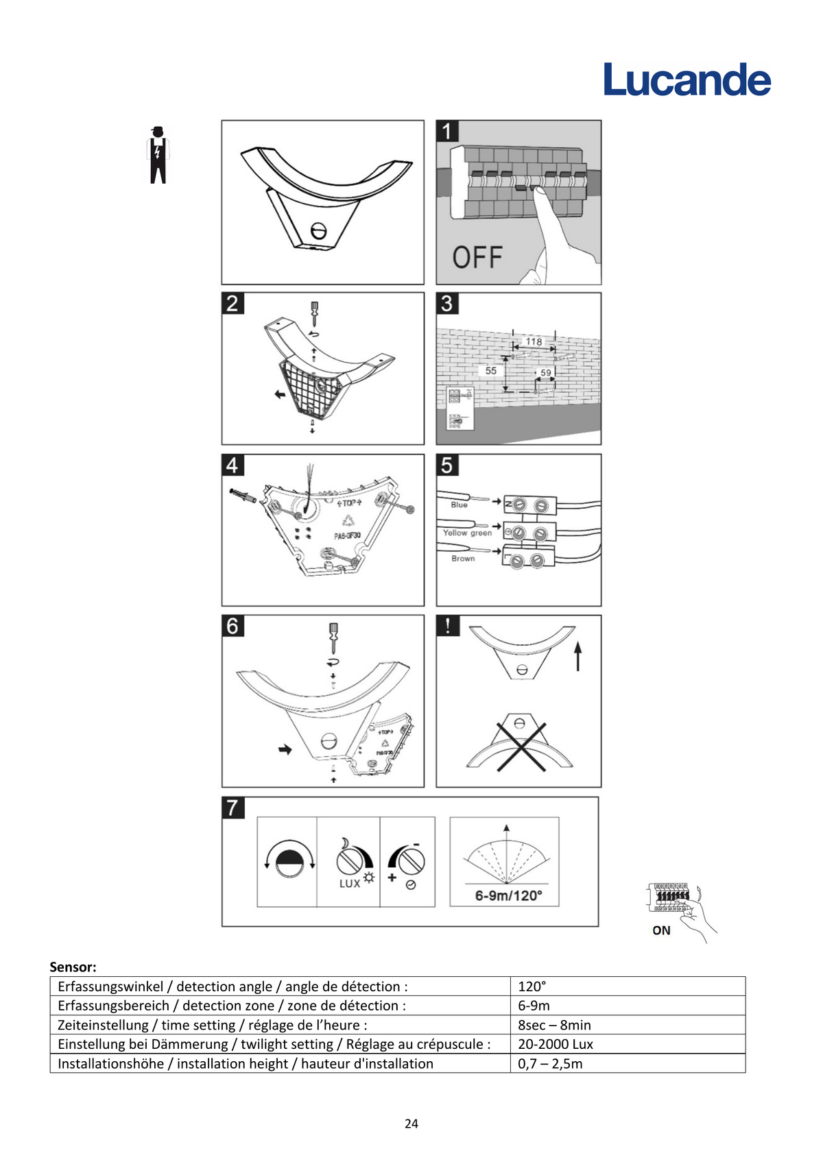 Page 1 du guide d’installation