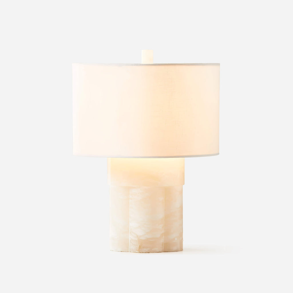 Lampe à poser moderne Gab en Albâtre Blanc