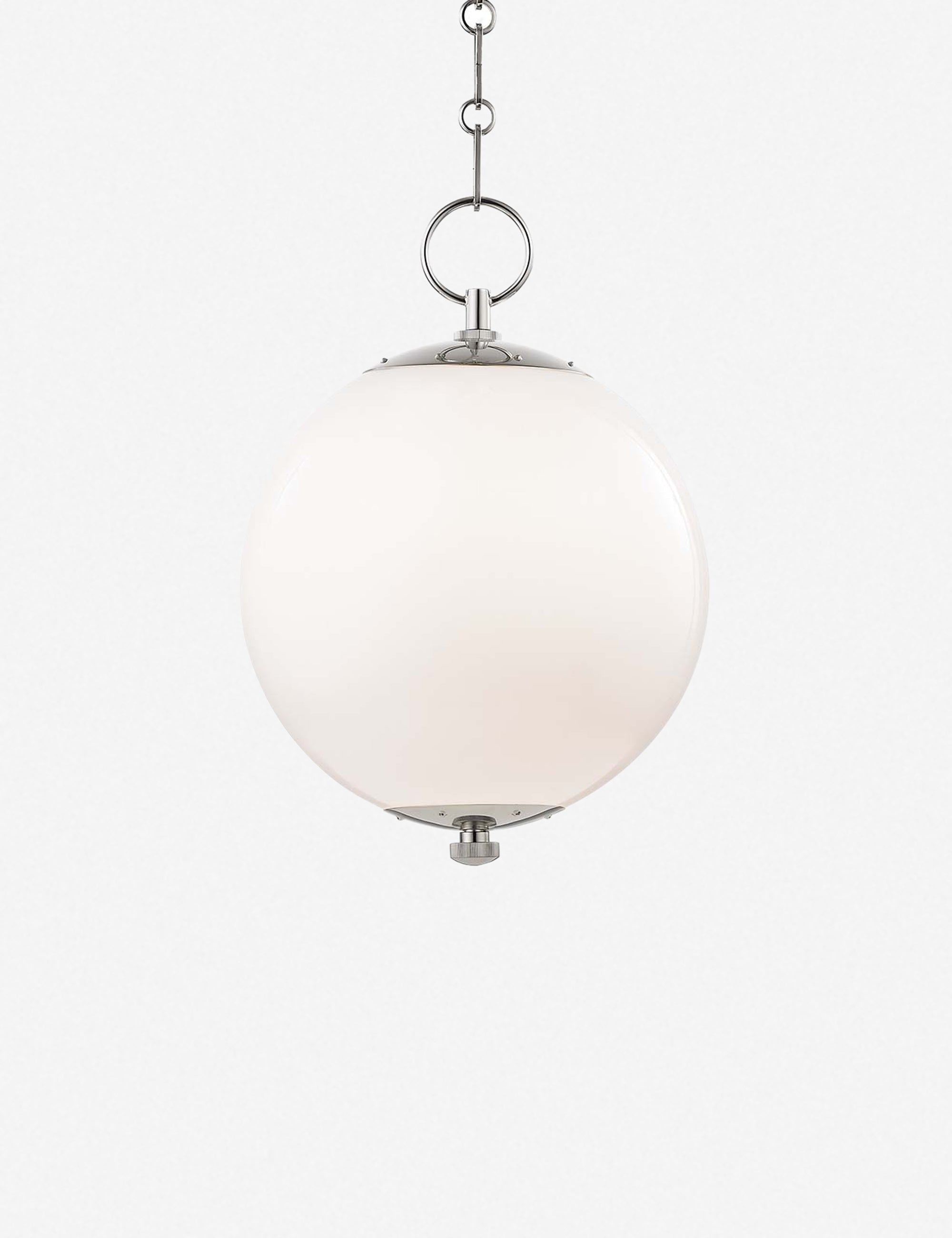 Suspension art déco Trenton en nickel poli - Nickel poli
