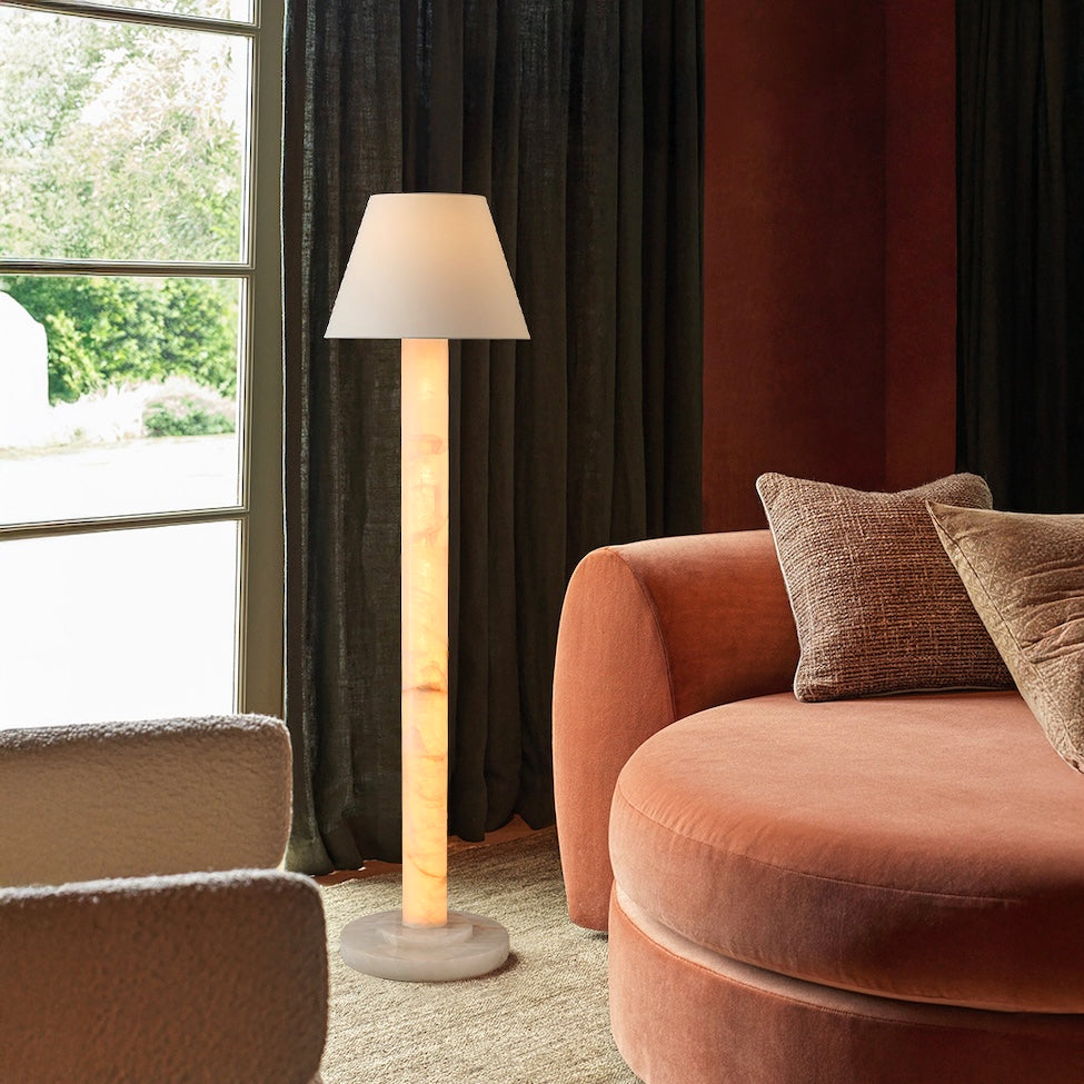 Lilio Column Calcite Floor Lamp