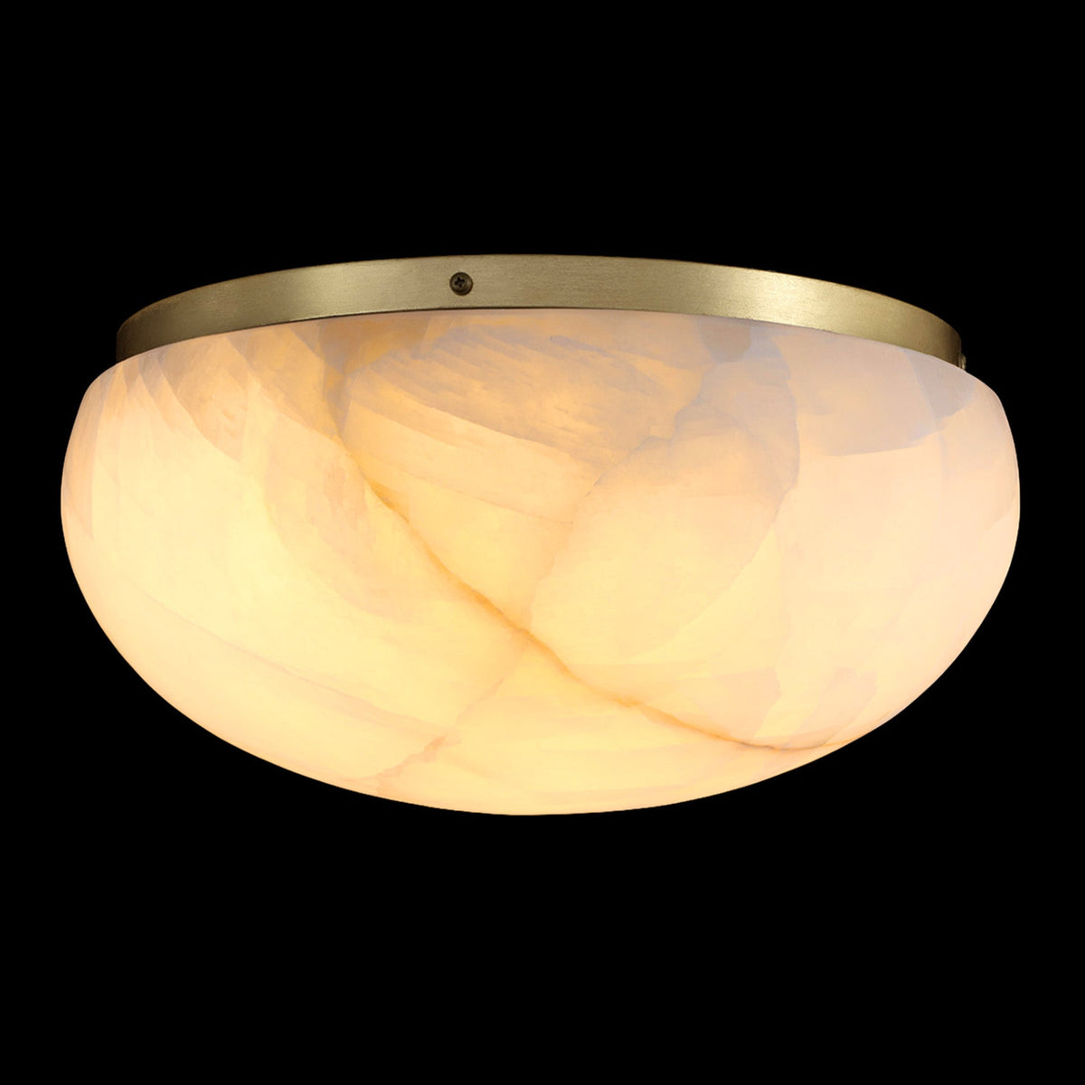 Lilio Dome Calcite Flush Mount