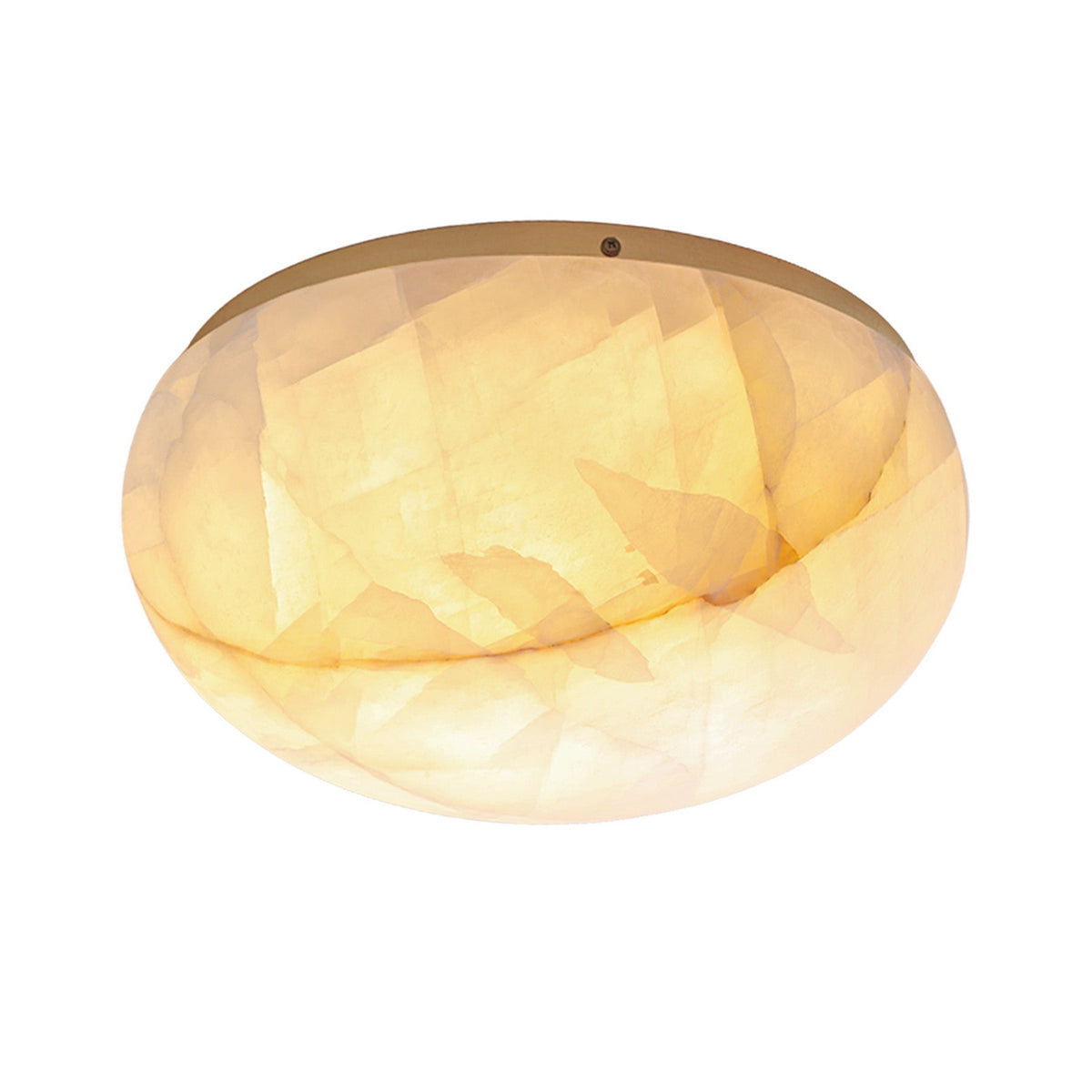 Lilio Dome Calcite Flush Mount