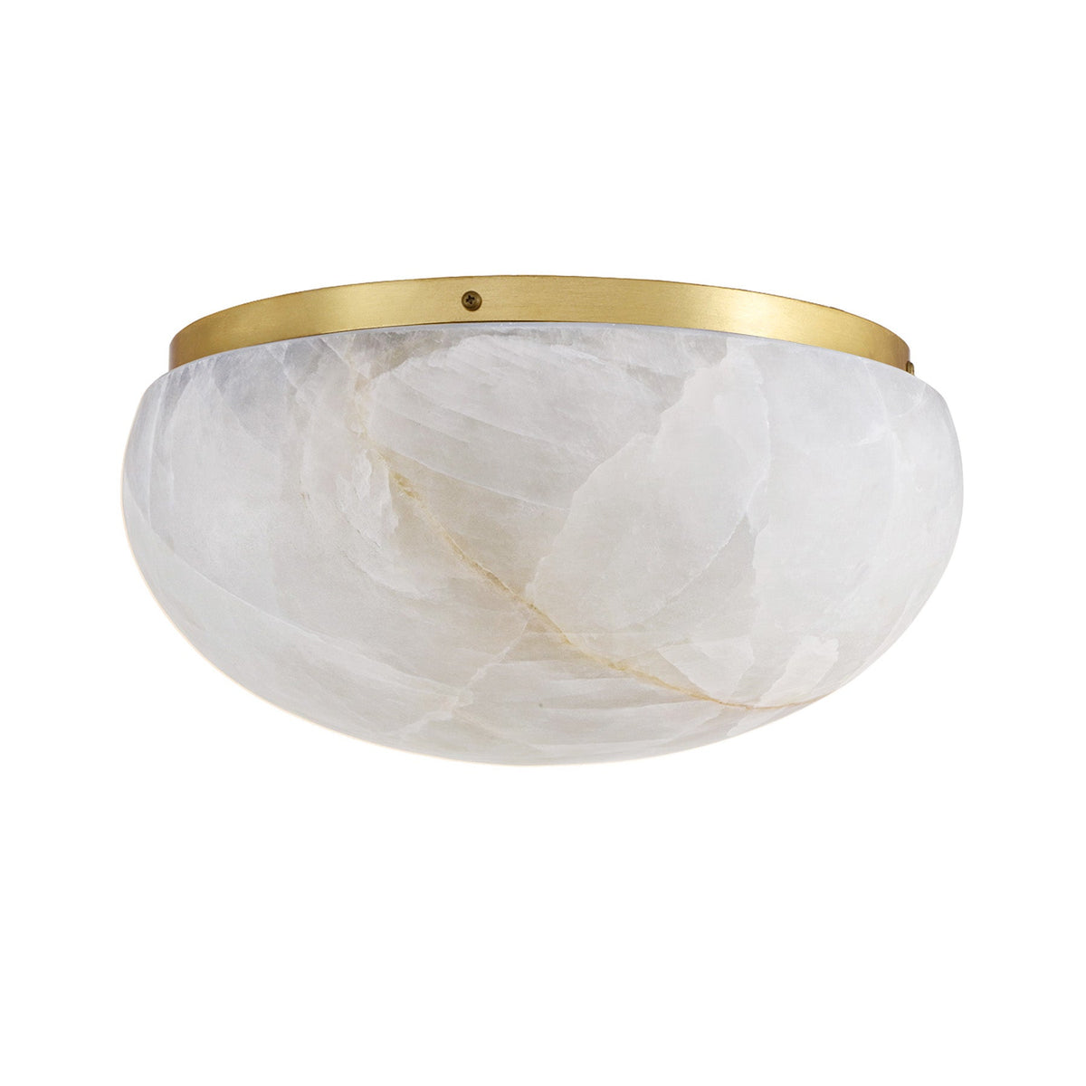 Lilio Dome Calcite Flush Mount