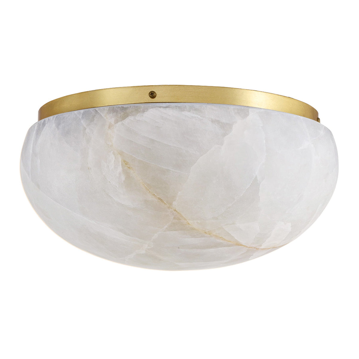 Lilio Dome Calcite Flush Mount