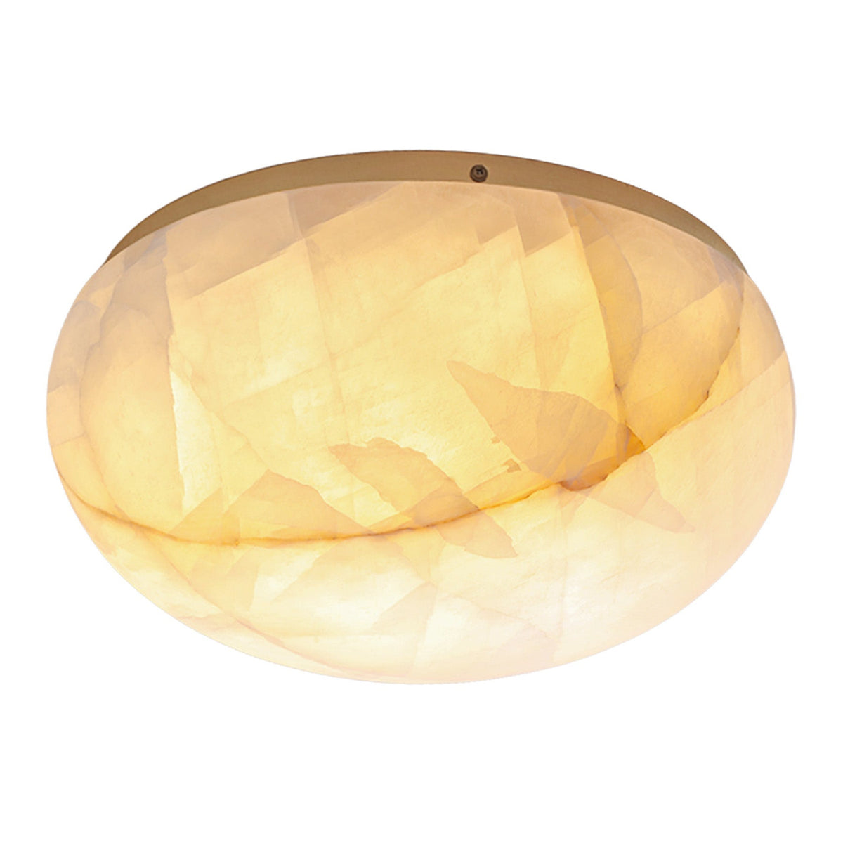 Lilio Dome Calcite Flush Mount
