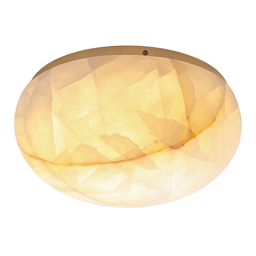 Lilio Dome Calcite Flush Mount