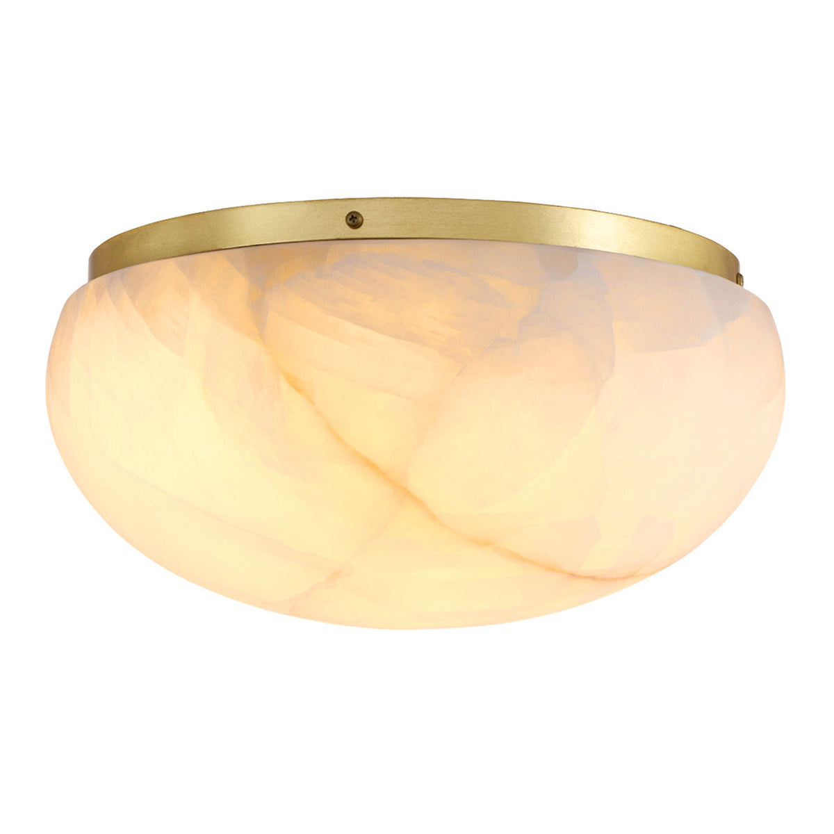 Lilio Dome Calcite Flush Mount