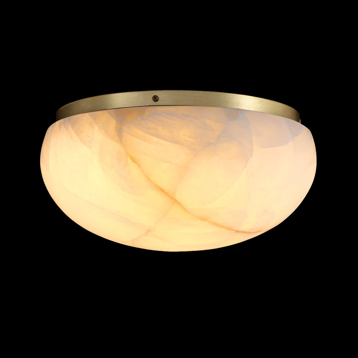 Lilio Dome Calcite Flush Mount