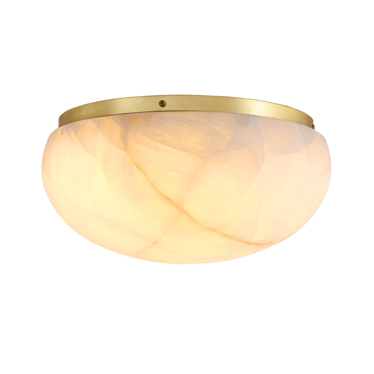 Lilio Dome Calcite Flush Mount