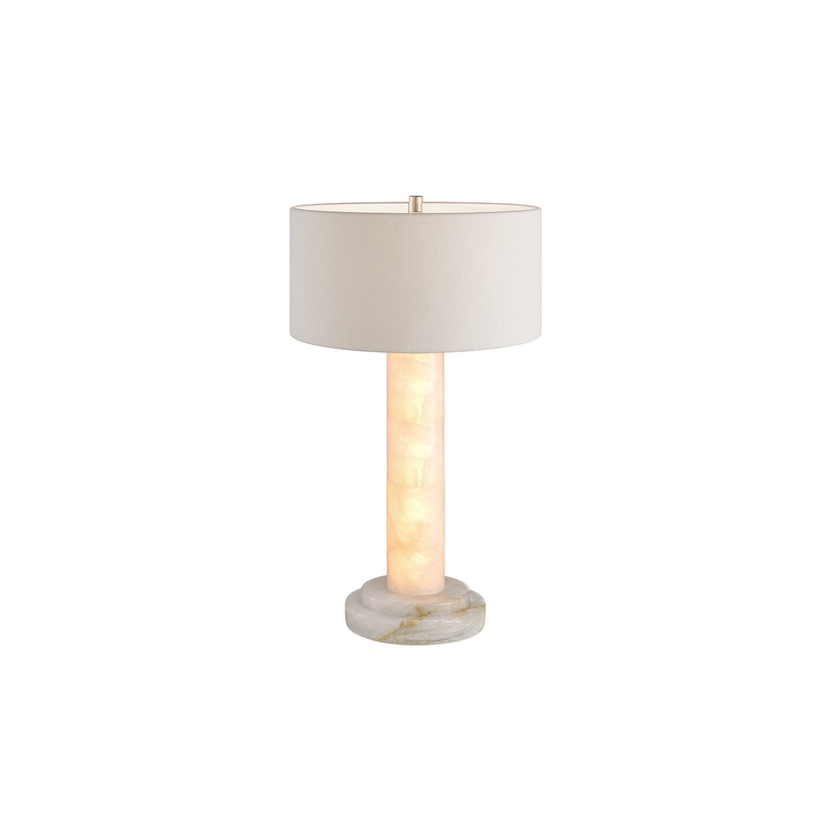 Lilio Drum Calcite Table Lamp
