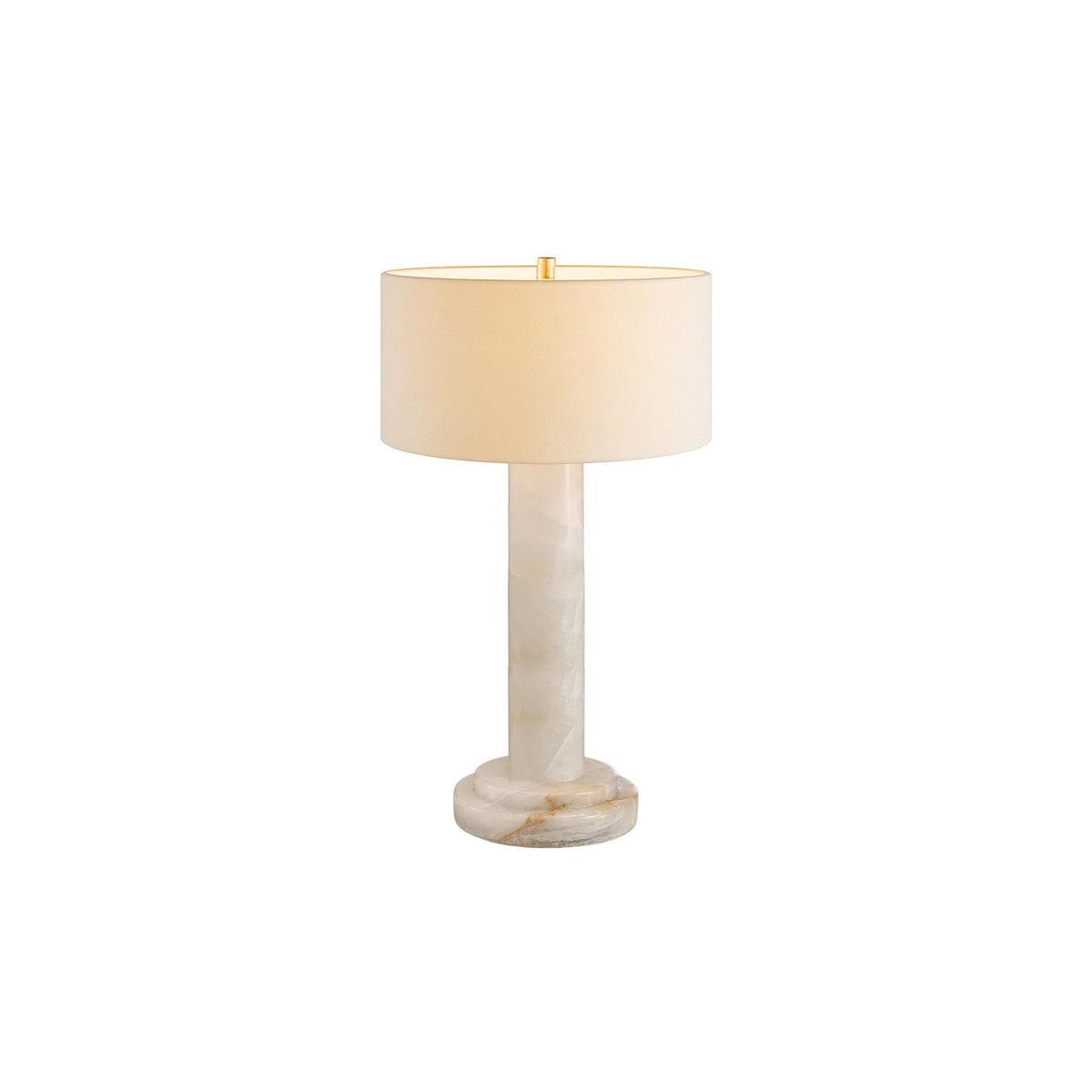Lilio Drum Calcite Table Lamp