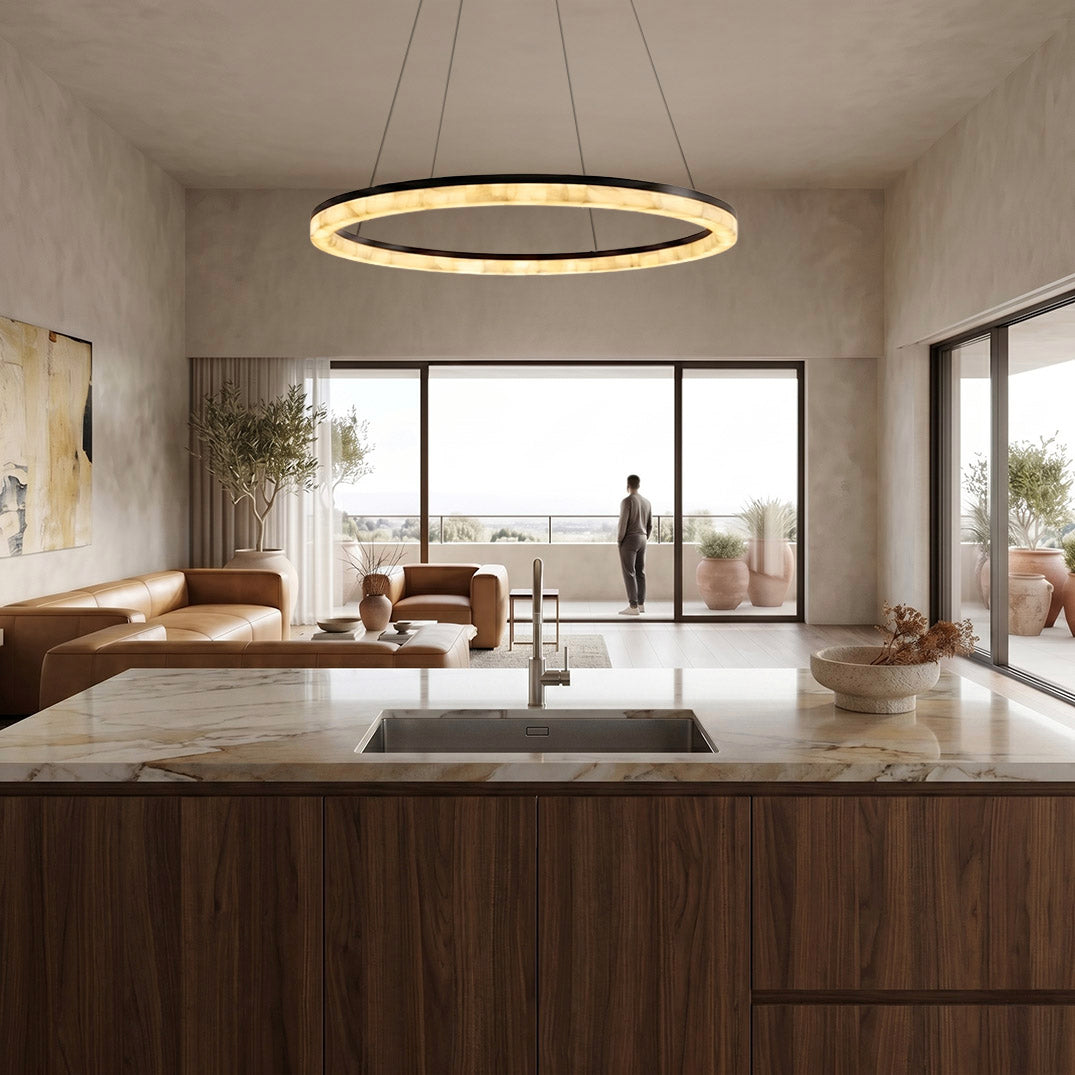 Lilio Ring Calcite Chandelier