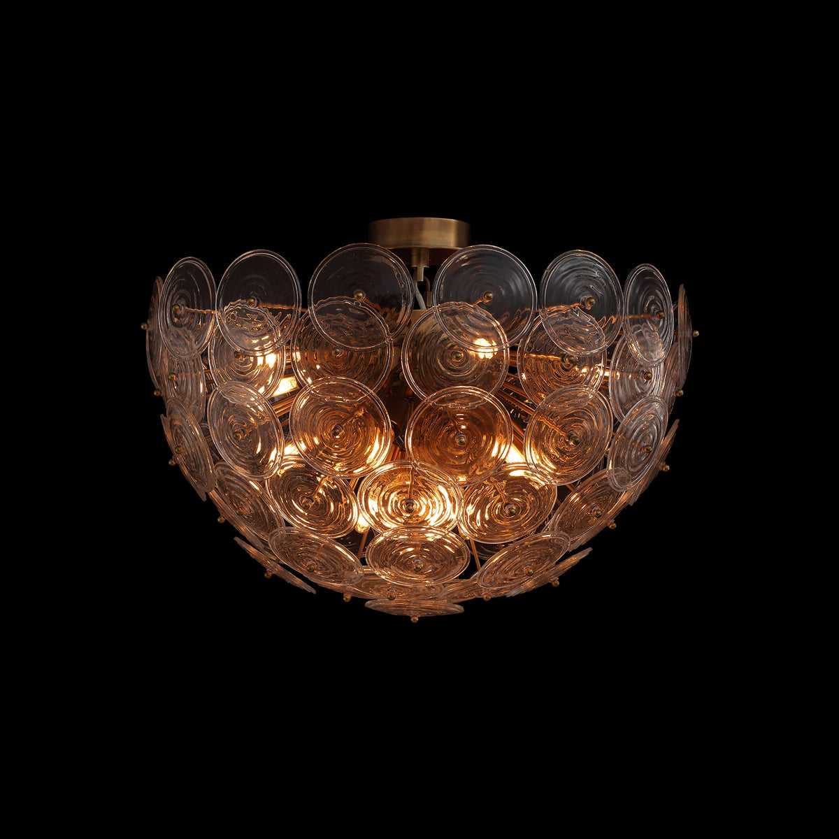 Loliis Disc Rippled Flush Mount