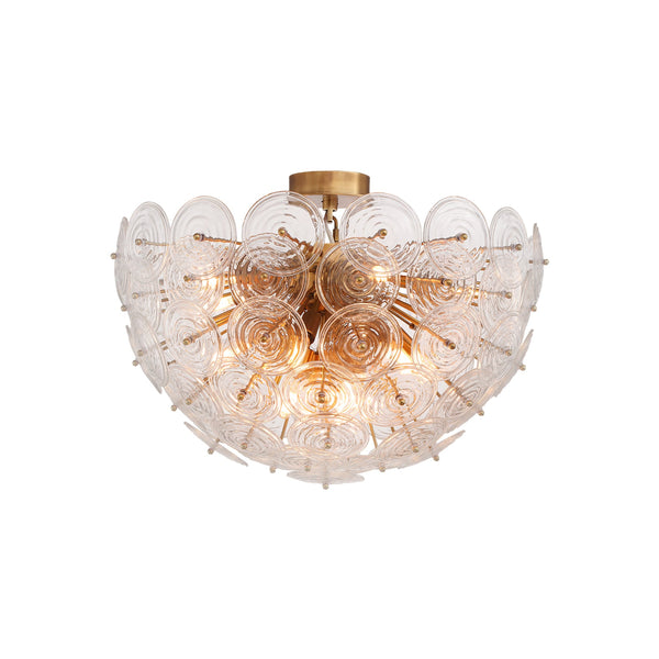 Loliis Disc Rippled Flush Mount
