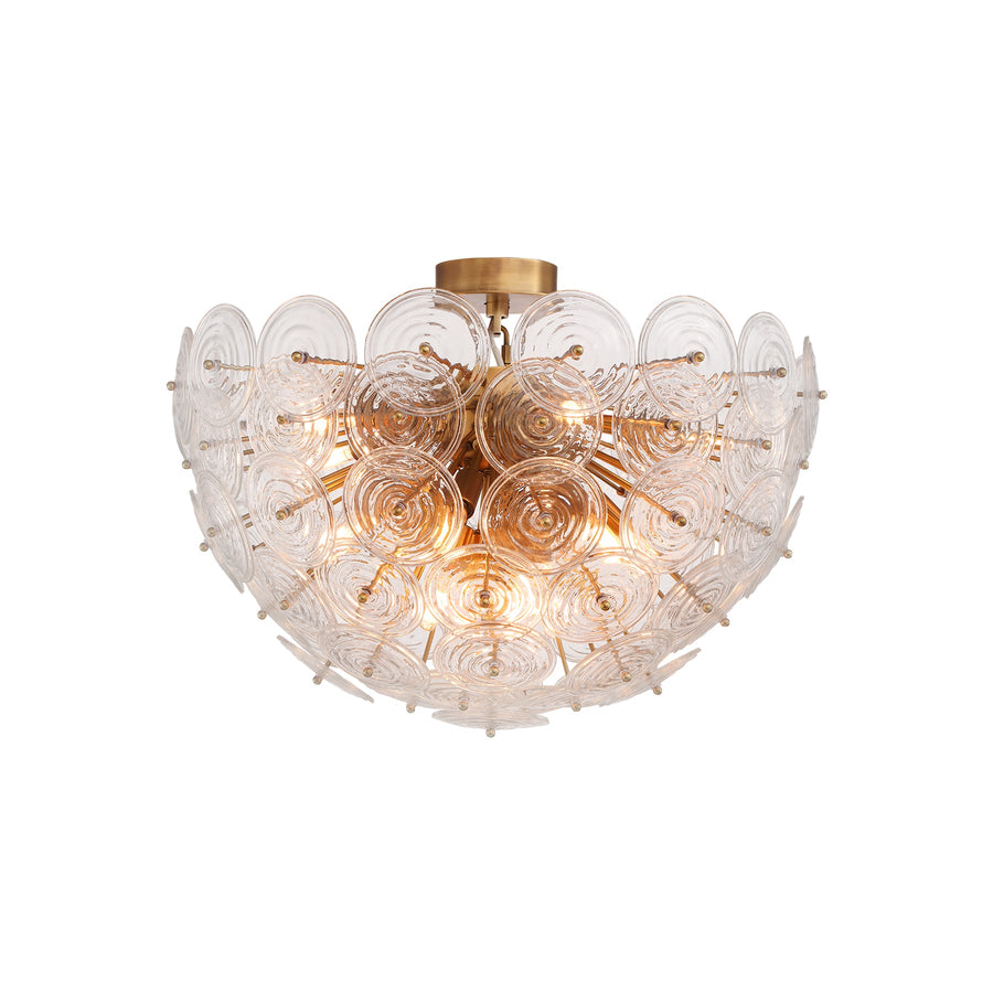 Loliis Disc Rippled Flush Mount