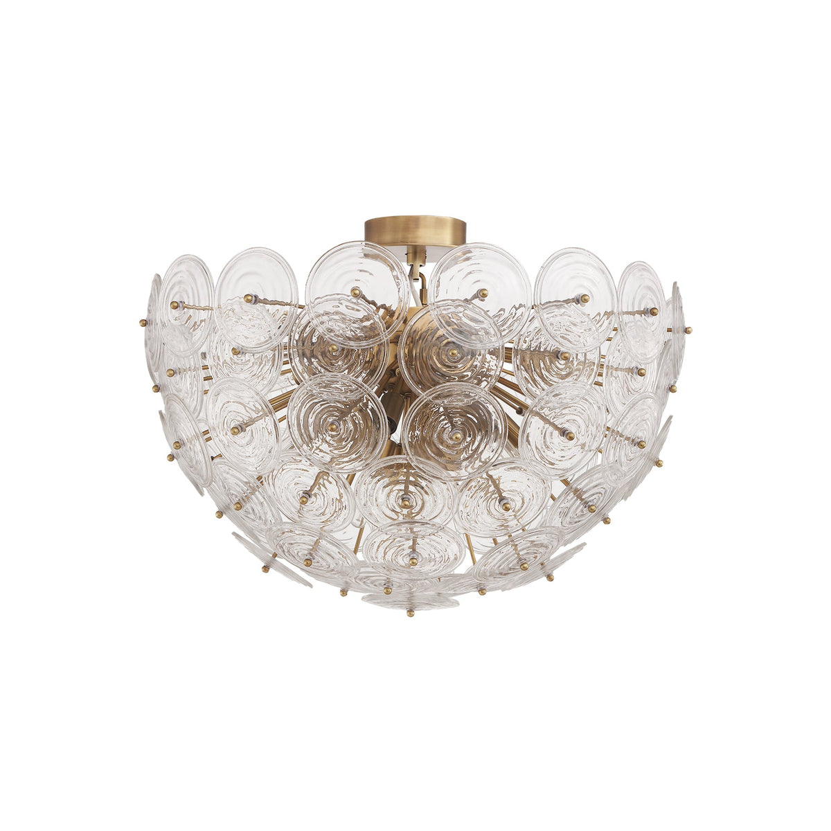 Loliis Disc Rippled Flush Mount