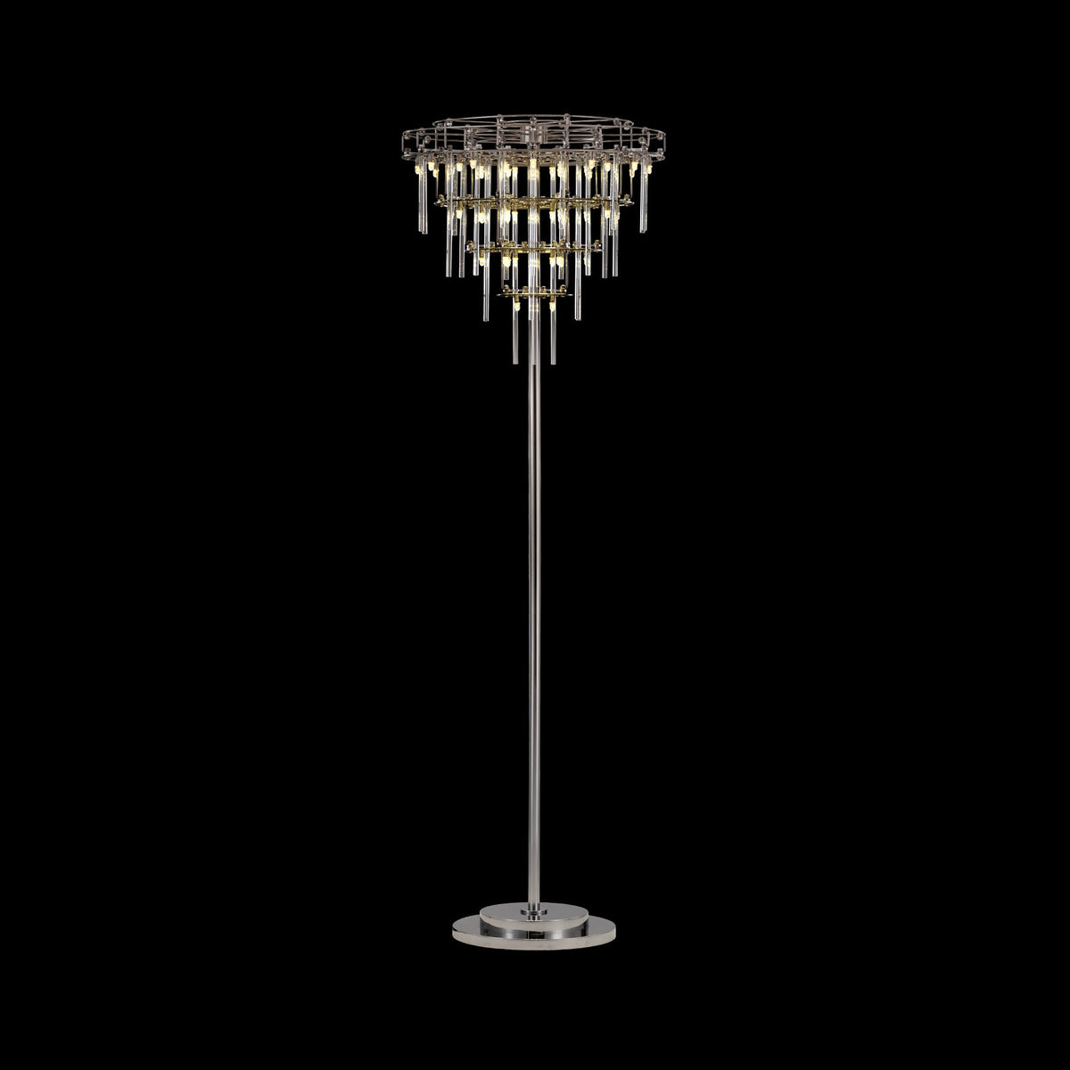 Nolira Tiered Glass Floor Lamp