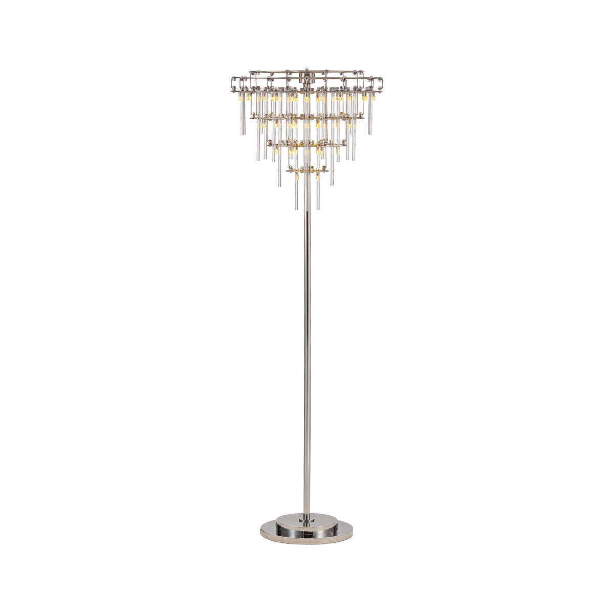 Nolira Tiered Glass Floor Lamp