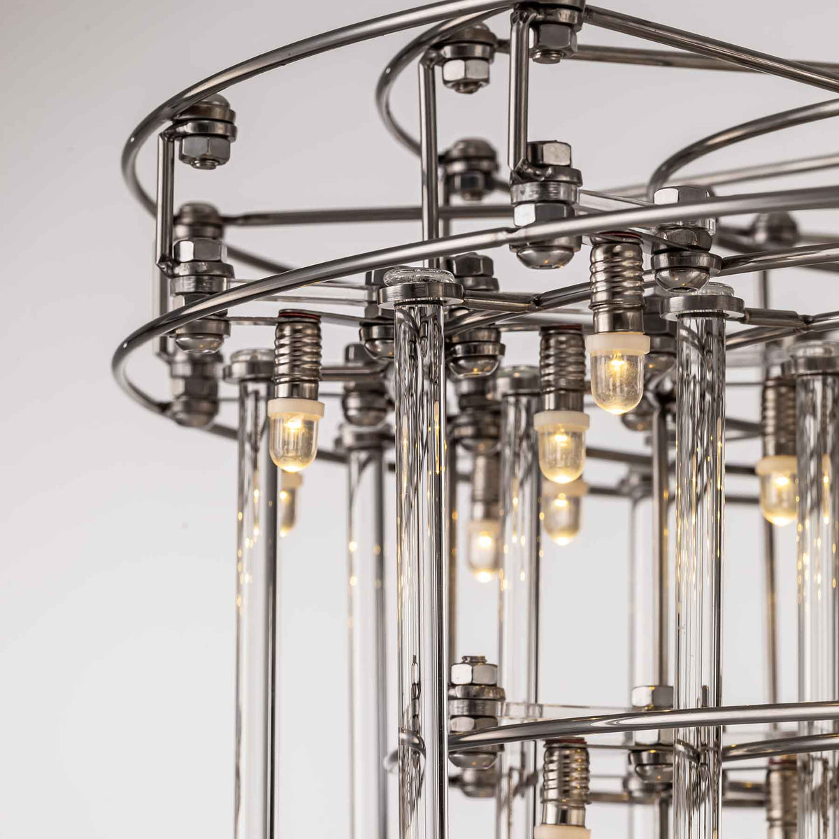 Nolira Tiered Glass Floor Lamp