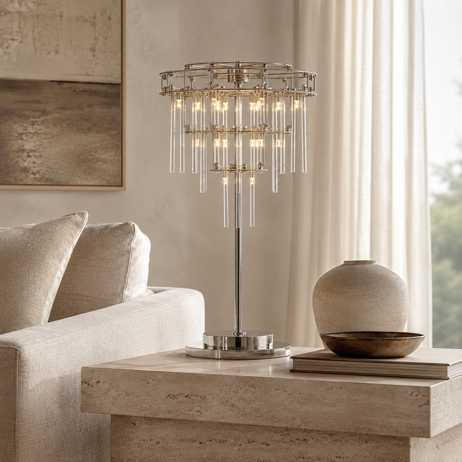 Nolira Tiered Glass Table Lamp