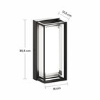 Schéma des dimensions du grand modèle : hauteur 35,5 cm, largeur 16 cm, profondeur 12,5 cm