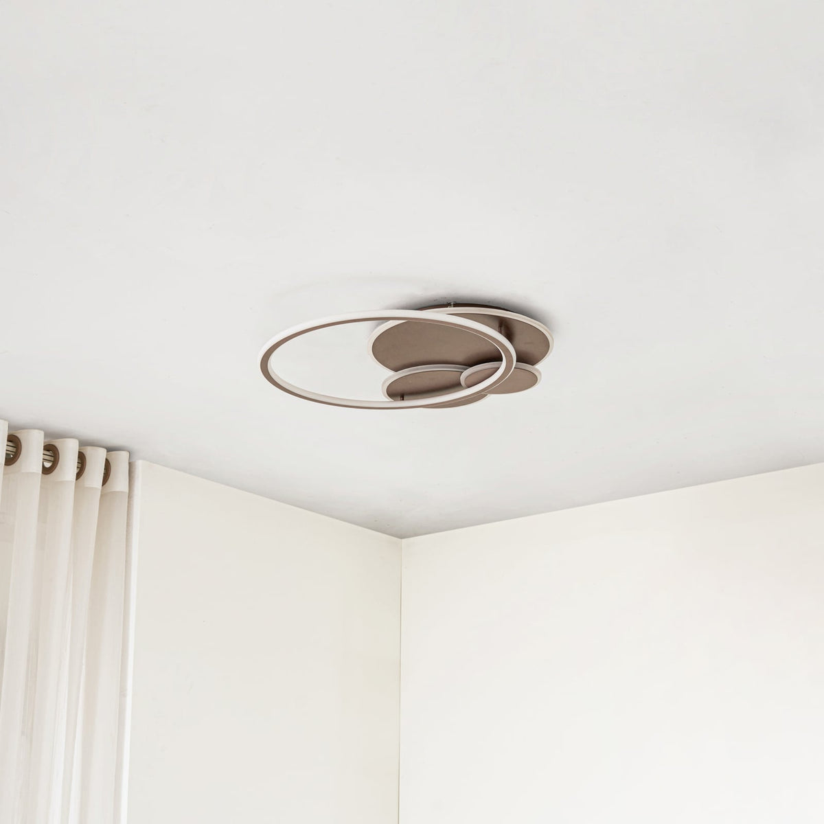 Plafonnier LED Auréa marron café — vue 3