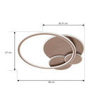 Plafonnier LED Auréa marron café — vue 5