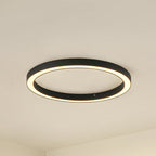 Plafonnier LED, noir, Ø 60 cm, CCT, à intensité variable — mise en situation