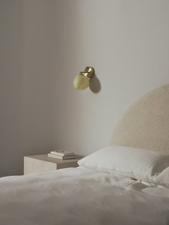 Applique mural en verre opalescent Noir - vidéo