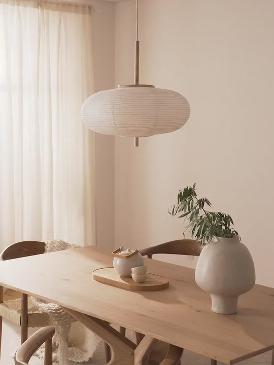 Suspension design en papier de riz Plato - vidéo