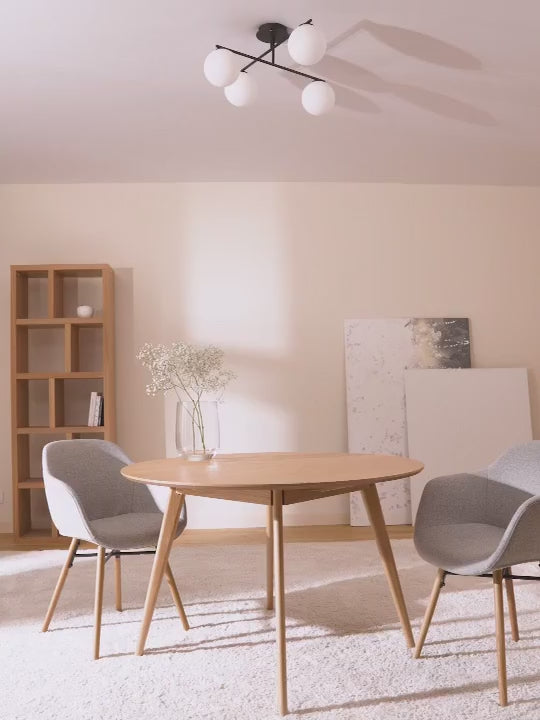Plafonnier en verre opalescent Niilo - vidéo