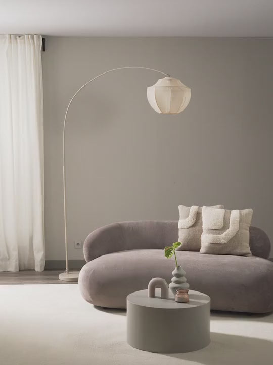 Grand lampadaire arc en tulle Paavo - vidéo