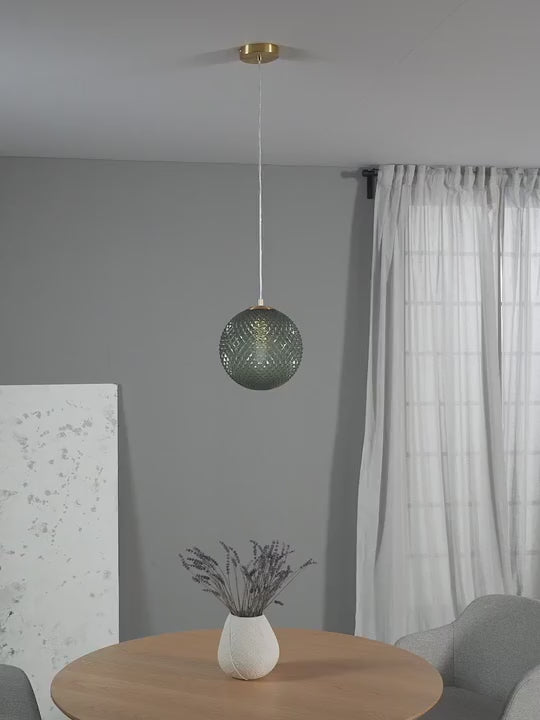 Petite suspension en verre Lael - vidéo
