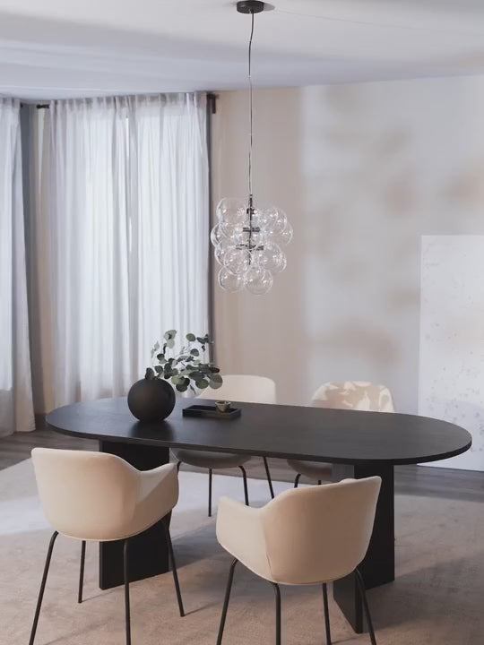 Suspension grappe en verre design Pearce - vidéo
