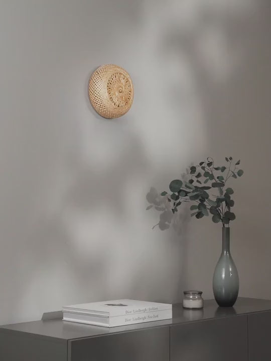 Applique murale design en bambou naturel Lyon - vidéo