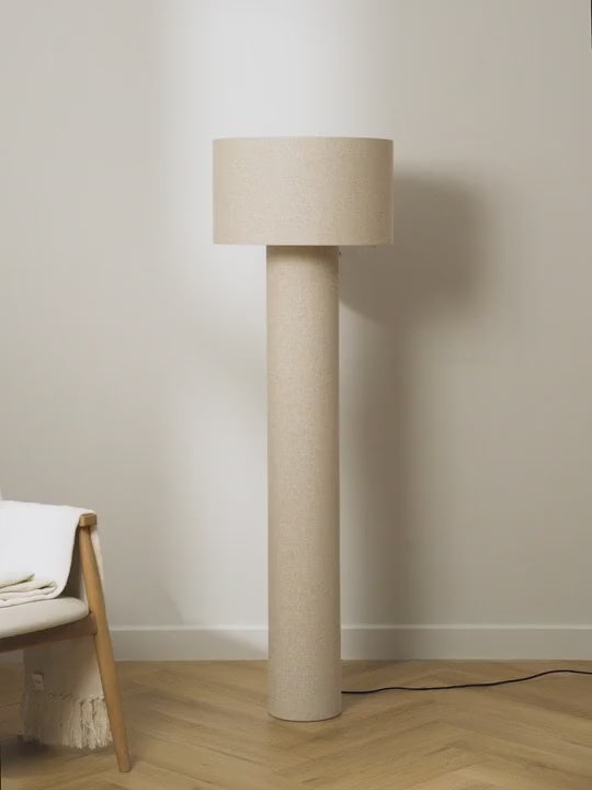 Lampadaire en lin Tomi - vidéo