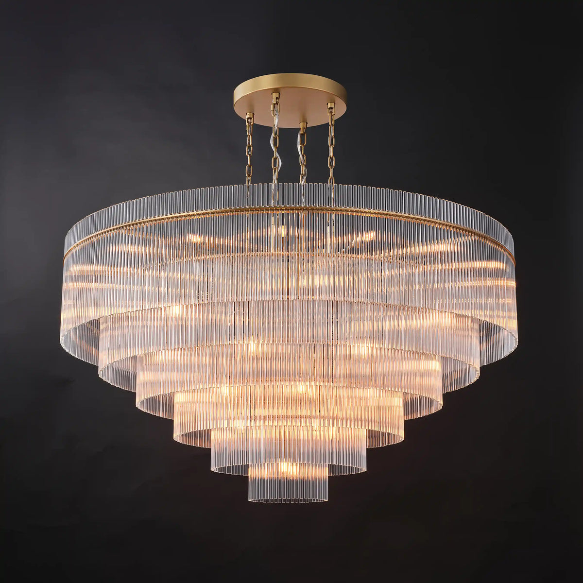 Sanora Round Glass Chandelier