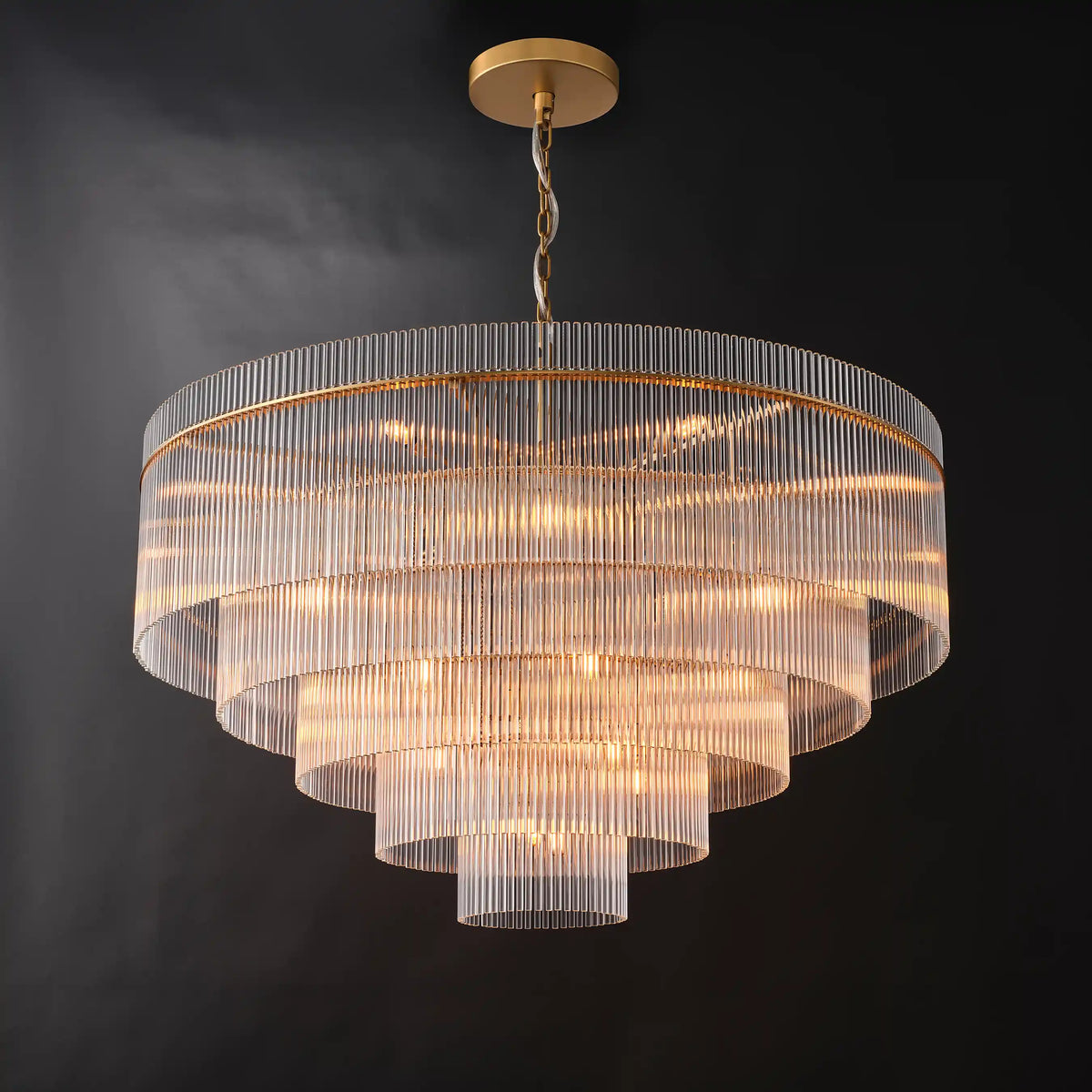 Sanora Round Glass Chandelier