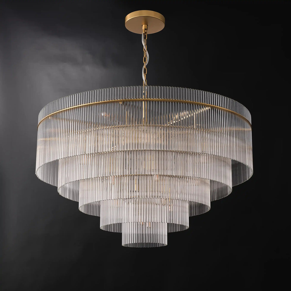 Sanora Round Glass Chandelier