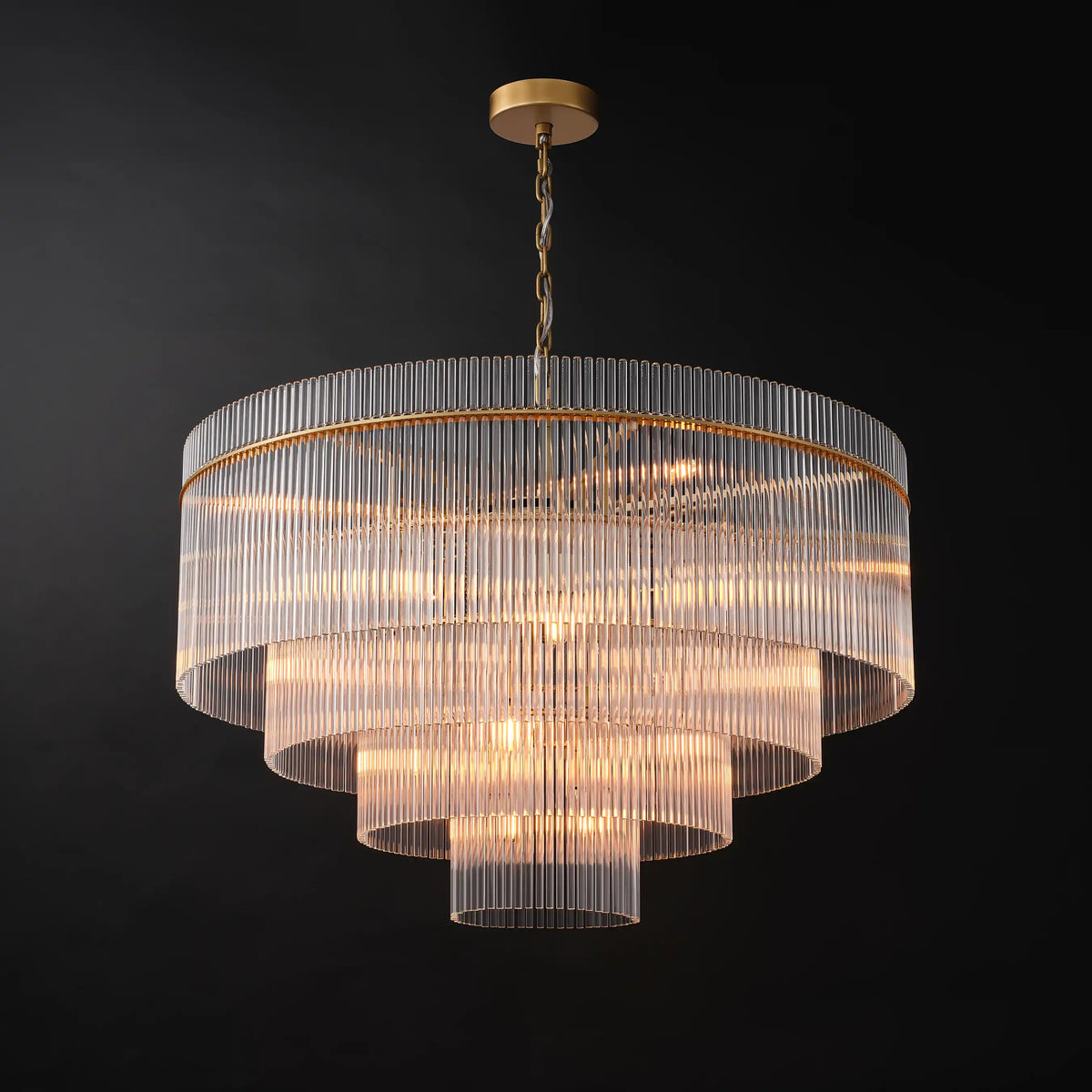 Sanora Round Glass Chandelier