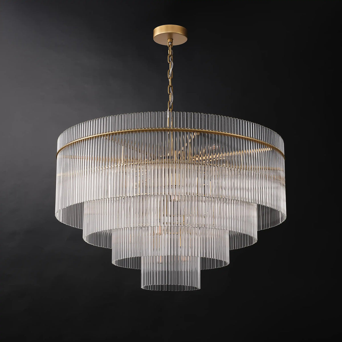 Sanora Round Glass Chandelier