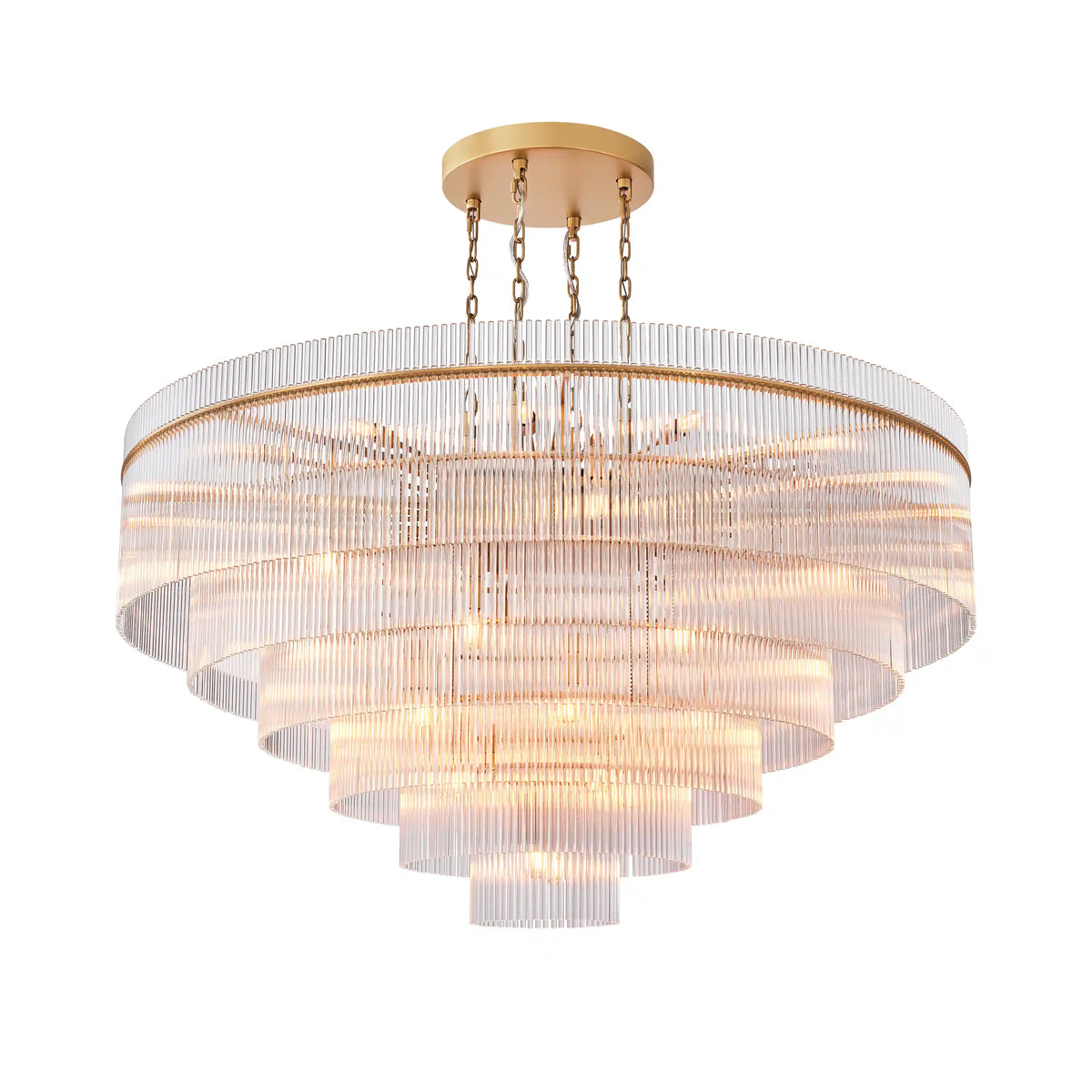 Sanora Round Glass Chandelier