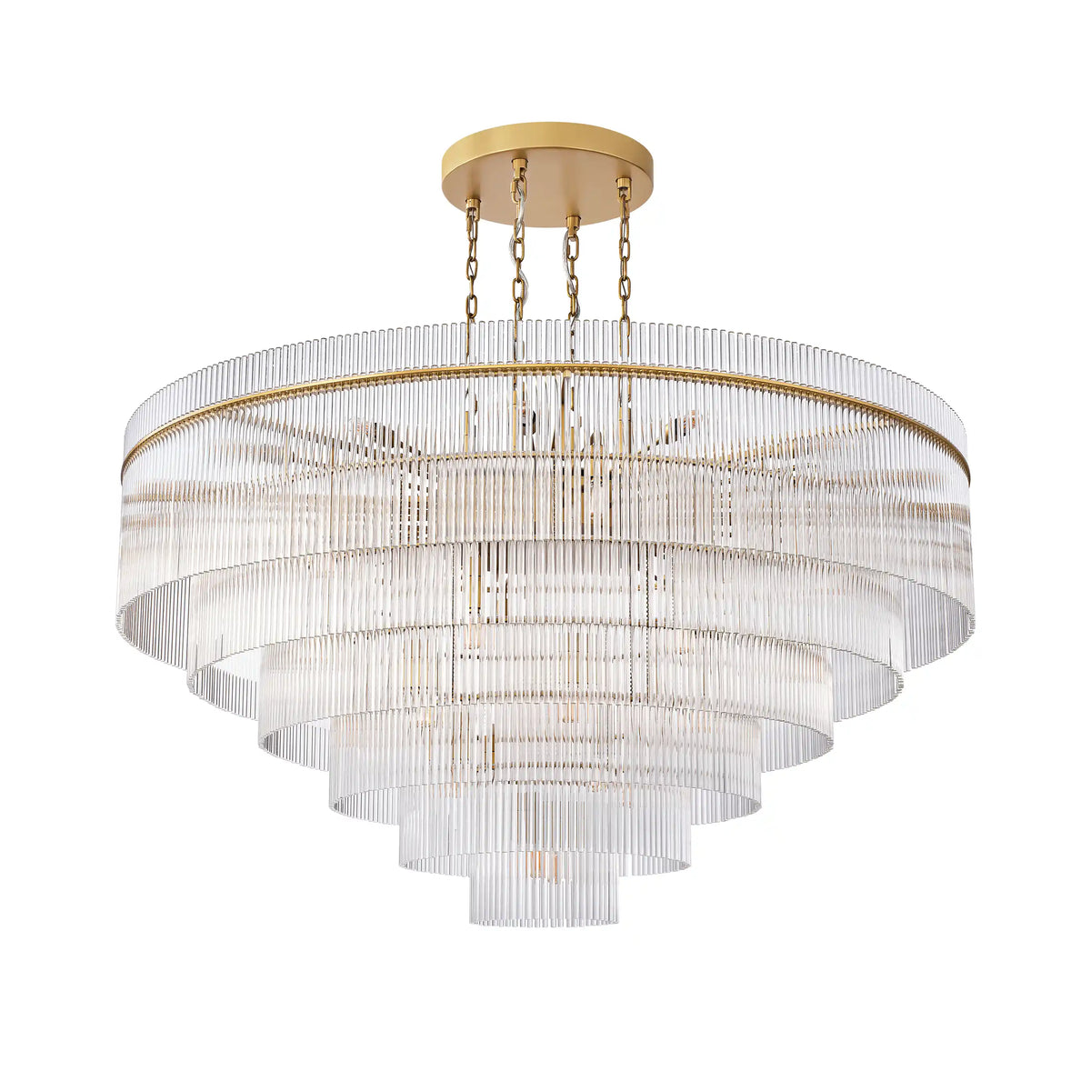 Sanora Round Glass Chandelier