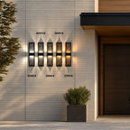 Cinq appliques allumées en 5000 K, 4000 K, 3500 K, 3000 K et 2700 K : 5 teintes de lumière au choix, applique dimmable
