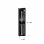 Schéma des dimensions de l’applique : hauteur 45,5 cm, largeur 11 cm